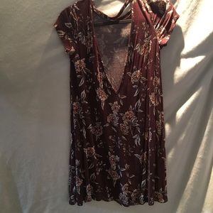 Forever 21 open back tee shirt dress